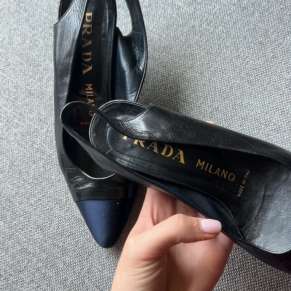 Prada Satin Toe Kitten Heels - Picture 3 of 7